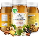 TrueSeaMos Pro-Line Gel - Inflammatory/Allergy - 프리미엄 바다 Moss 야채 Relishes와 과일 젤 - Vegan-Friendly - 미국에서 만든 (Apple/Cinnamon, 팩 1) NW1