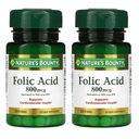 자연의 Bounty Folic 산 800 mcg 비타민 보충교재 최대 힘 - 250의 정제, 2의 팩