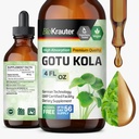 BIO KRAUTER Gotu Kola Tincture - Centella Asiatica 추출물 - 알코올 및 설탕 무료 Gotu Kola 추출물 - Vegan Drops 4 Fl.Oz.