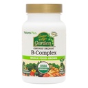 NaturesPlus Life Garden B-Complex - 60 캡슐 - 완전한 비타민 B 보충 - USDA 유기, 비 GMO, Vegan, 글루텐 무료 - 30 서빙