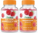 Lifeable 칼슘, 마그네슘, 아연 & 비타민 D + 마그네슘, Gummies 번들 - 훌륭한 타스팅, 비타민 보충, 글루텐 무료, GMO 무료, Chewable Gummy