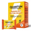 Quantum 에너지 사각: Caffeine & 10g 단백질을 가진 에너지 막대기. 이동에 맛있는 건강한 식사. (비건, 글루텐없는, Soy-free, Dairy-free) - Banana Nut Butter Crunch 8Pk