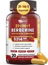 Ceylon Cinnamon을 가진 21에서 1 Berberine 보충교재 - 1500mg 유기 Berberine HCL Phytosome, 5X Metabolism 지원 20의 캡슐을 위한 더 높은 흡수