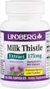 Lindberg 우유 이틀 추출물 175 Mg, 60 채식 캡슐 - 80 % Silymarin에 표준화