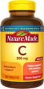 Nature Made Vitamin C 500mg Tablets, 500 카운트 값 크기, 면역 지원, 글루텐 무료 (팩 3)