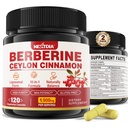 2 팩 1500mg Liposomal Berberine HCL Ceylon Cinnamon Bitter Melon, 바나나 잎을 가진 유기 Berberine Complex 보충교재, Immune & Digestion - Vegan 240 캡슐을 지원합니다