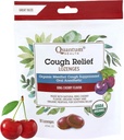 양자 건강 USDA 유기 기침 드롭 멘톨 & 꿀 목 Lozenges - 소싱 빙 체리 맛 스프레더 - 드라이 입 & 소어 Throat Relief for Adults & Kids - 18 카운트