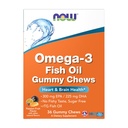 지금 보충 교재, Omega-3 물고기 기름 거미 가슴, 열정 과일 풍미, 36 거미 가슴