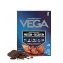Vega Protein + Recovery - 30g 식물 기반 단백질, 초콜렛, 12 x 1.6oz Sachets, 5g BCAAs, Probiotics, NSF 인증, 쉐이크 및 스무디에 대한, (패키지 May Vary)