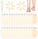 Tarpop 100 PC 물집 붕대 Hydrocolloid 물집 패드 Heel 방수 젤 접착제 붕대 보호자 피트 발가락 (단 하나 작풍)