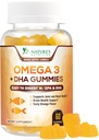 오메가 3 물고기 기름 Gummies, 심장 건강한 오메가 3 높은 흡수 DHA & EPA, 여분 힘 합동 & 뇌 지원, 맛있는 오렌지 풍미 물고기 기름 성격의 비타민 - 60 Gummies를 가진 거미 보충교재