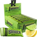 Braven Bar Lemon Lime Energy Bars (1.59 oz, 20 팩) - 5g Protein이있는 에너지 Chews - 운영, 하이킹 및 스포츠를위한 On-the-Go Energy Snacks - 지속 에너지 부스트를위한 글루텐 무료 스낵