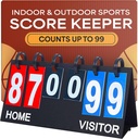 실내 및 실외 스포츠용 Upstreet Scoreboard/Score Keeper - Pong/Baseball/Tennis/Basketball Scoreboard 또는 Varsity Scoreboards/Volleyball Scorekeeper - 99까지 휴대용 득점판 손가락으로 튀김