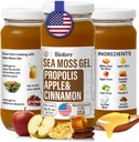 Biolore Wildcrafted Sea Moss Gel with Propolis - Apple & Cinnamon 16 oz - Essential Vitamin & Trace Minerals - Vegan Superfood - Made in USA, 글루텐 프리, 설탕 없음
