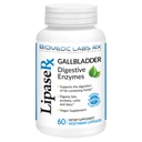Gallbladder 공식, Lipase, Protease 및 Amylase Digestive Enzymes를 감소시키기 위해 - 채식 공식, 60 Veg 캡슐