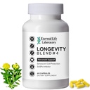 Quercitin, Rhodiola Rosea, Luteolin 및 Rutin Longevity 혼합 #4 면역력과 에너지 지원, 산화 방지제와 세포 방위를 위한 노화 방지 보충교재