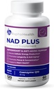 NAD | Advanced Energy & Anti-Aging Formula | NAD 및 Coenzyme Q10 | 지원 하트 &인지 건강 | 120 캡슐 - 60 일 공급