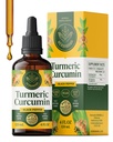 HERBAMAMA 심황 액체 드롭 - Vegan Immune, Digestive & Mobility Support with Turmeric Curcumin with Black Peppe Extract - 비 GMO, 알코올 및 설탕없는 산화 보충 - 56 일 공급