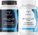 VitaFLUX 남성 성과 + VitaFLUX 여성 니트로 산화물 승압기 보충교재, 증가 순환, 부스트 에너지 & 심장 건강, 성과, 체력, 에너지