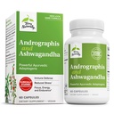 Terry Naturally Andrographis 및 Ashwagandha - 면역 체계 지원 보충교재 - 지원 에너지 & 건강한 긴장 응답 - 에너지 지원 보충교재 - 60의 캡슐 (60의 서빙)
