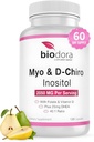 Myo& D-Chiro Inositol 보충교재, Folate와 비타민 D와 더불어, 40에서 1 비율은, DHEA를, 호르몬 균형에 있는 도움, 타원형 기능, 서빙 당 2050mg, 120의 캡슐 포함합니다