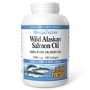 자연적인 요인 야생 알래스카 연어 기름은 Omega-3, EPA, DHA & 비타민 D의 지원 뇌 & 심장 건강, 180 Softgels를 제공합니다
