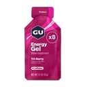 GU 에너지 오리지널 스포츠 영양 에너지 젤, 8-Count, Tri-Berry
