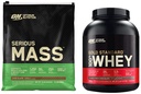 최적 영양 심각한 대량 무게 게인더 단백질 분말 & 금 기준 100%년 Whey 단백질 분말, 두 배 부유한 초콜렛, 5 파운드 (포장 May Vary)