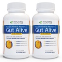 Gut Alive - Fight IBS, Heartburn, Acid Indigestion, Acid Reflux, Bloating & Gas에 대한 모든 자연 지원. 독특한 정립 (60 개)