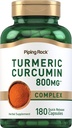 배관 바위 심황 쿠르쿠민 보충 800mg | 180 캡슐 | 초본 추출물 Complex | Non-GMO, 글루텐 무료