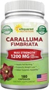 aSquared 영양 Caralluma Fimbriata 1200mg - 180 캡슐, 천연 추출물 체중 감소 다이어트 알약 보충 교재, 식물 뿌리 식욕 억제제 & 순수한 에너지 부스터, 최대 힘 호리호리한 Lean 뚱뚱한 화상