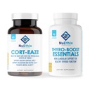 NuEthix Formulations Cortisol와 Thyroid 지원 보충교재 뭉치: Cort-Eaze Cortisol 통제 보충교재, 60의 캡슐, 30의 서빙 및 Thyro-Boost 정유, 90의 캡슐
