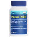 ValuMeds Mucus Relief Guaifenesin 400mg (200 모자) | 최대 힘 | 찬, 가슴 혼잡, 불, 기침을 위한 Mucus Thinning | 기대하고는 & Decongestant