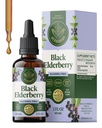 HERBAMAMA Black Elderberry Drops - 면역 지원을위한 Vegan Elderberry 액체 추출물 - 비 GMO, 알코올 및 설탕없는 면역 보충, 21 일 공급