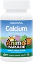NaturesPlus 동물 퍼레이드 칼슘, 바닐라 선대 맛 - 90 동물 쉐이 퍼블릿 - 2 팩 - 건강한 뼈를 촉진 - Vegan, 글루텐 무료 - 180 총 봉사