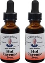 Christopher의 Original Formulas Hot Cayenne Extract, 1 fl oz - 자연 초본 보충 - 2 팩