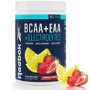 Reebok REECover Amino Acids + Electrolytes | 8g EAAs, 5g BCAAs, Hydration Matrix | 근육 회복, 힘 | 포스트 운동 지원 | 30 인분 | 딸기 레몬