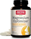Jarrow Formulas Magnesium Optimizer - 200 정제 - 뼈 건강 및 근육 기능 지원 - 운동 및 지구력 혜택 - 타우린, P5P 및 비타민 B6 - 100 서빙 포함