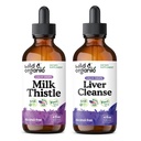 야생 & 유기농 밀크 이틀 Tincture 4 fl oz & Liver Cleanse Tincture 4 fl oz