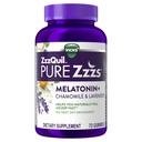 ZzzQuil PURE Zzzs Melatonin Gummies, Sleep Aid, Melatonin 2mg, Chamomile & Lavender, Melatonin Sleep Gummies, 성인, 와일드 베리 바닐라 맛, 72 수면 Gummies