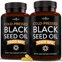 NEW AGE Black Seed Oil Softgel 캡슐 - 프리미엄 Cold-Pressed Nigella Sativa Producing Pure Black Cumin Seed Oil - 비 GMO 및 채식주의자 (120 Softgels)