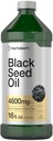 Horbäach Black Seed Oil Liquid | 16oz | 4600mg | Cold Pressed Nigella Sativa Supplement | Omega 6 및 9 | 채식주의, 비 GMO, 글루텐 프리, 솔벤트 프리 포뮬러