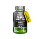 ORZAX 블랙 씨 오일 콜드 프레스 100 % 순수 | Non-GMO - 오메가 3 6 9 & Thymoquinone에 풍부한 | Immune 지원, 헤어, 피부, 얼굴 (1000 mg - 90 Softgel 캡슐)에 대한 블랙 Cumin Nigella Sativa 오일