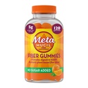 성인을 위한 Metamucil 섬유 Gummies, 설탕 없음 오렌지 풍미, 5g Prebiotic 식물 근거한 섬유 보충교재 혼합, 120 조사