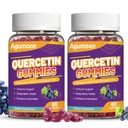 2 팩 Quercetin Gummies, Bromelain 아연 Elderberry, Immune 및 산화 방지제 지원, 성인 & 아이를 위한 Vegan Gummies, 120 조사를 가진 1000mg Quercetin