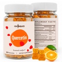 아이들을위한 Quercetin 500mg Gummies - Bromelain, 비타민 C & D3, 스팅 Nettle & Licorice, 계절 균형 및 신체 방어, Vegan, 120 Gummies