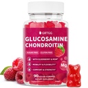 Glucosamine Chondroitin Gummies MSM 및 Elderberry 여분 힘 3000MG - 합동 지원, 성인, 남자 & 여자를 위한 산화를 억제하는 면역성이 있는 Immune 지원 보충교재 - 90의 나무 딸기 Gummies