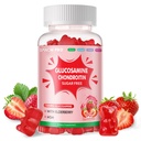 DANEW 직업적인 Glucosamine Chondroitin Gummies MSM & Elderberry 여분 힘 - 합동 지원, 성인, 남자 & Women.90 딸기 Gummies를 위한 산화 방지제 Immune 지원 보충교재