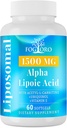 Fogoro 알파 Lipoic 산 세포 에너지 생산을 위한 1500 mg Liposomal ALA 보충교재, Lipid Metabolism, 자유로운 Radical Scavenger, 60 Softgels