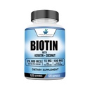 미국 기준은 Keratin, 야자열매 분말 및 아연, 여자와 남자를 위한 Biotin 보충교재, 120의 Veggie 캡슐, 120의 일 공급을 가진 Biotin 20,000mcg를 보충합니다